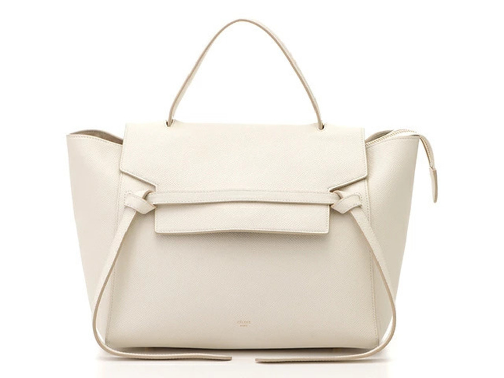 Celine Belt Bag Handbag Shoulder White Calfskin